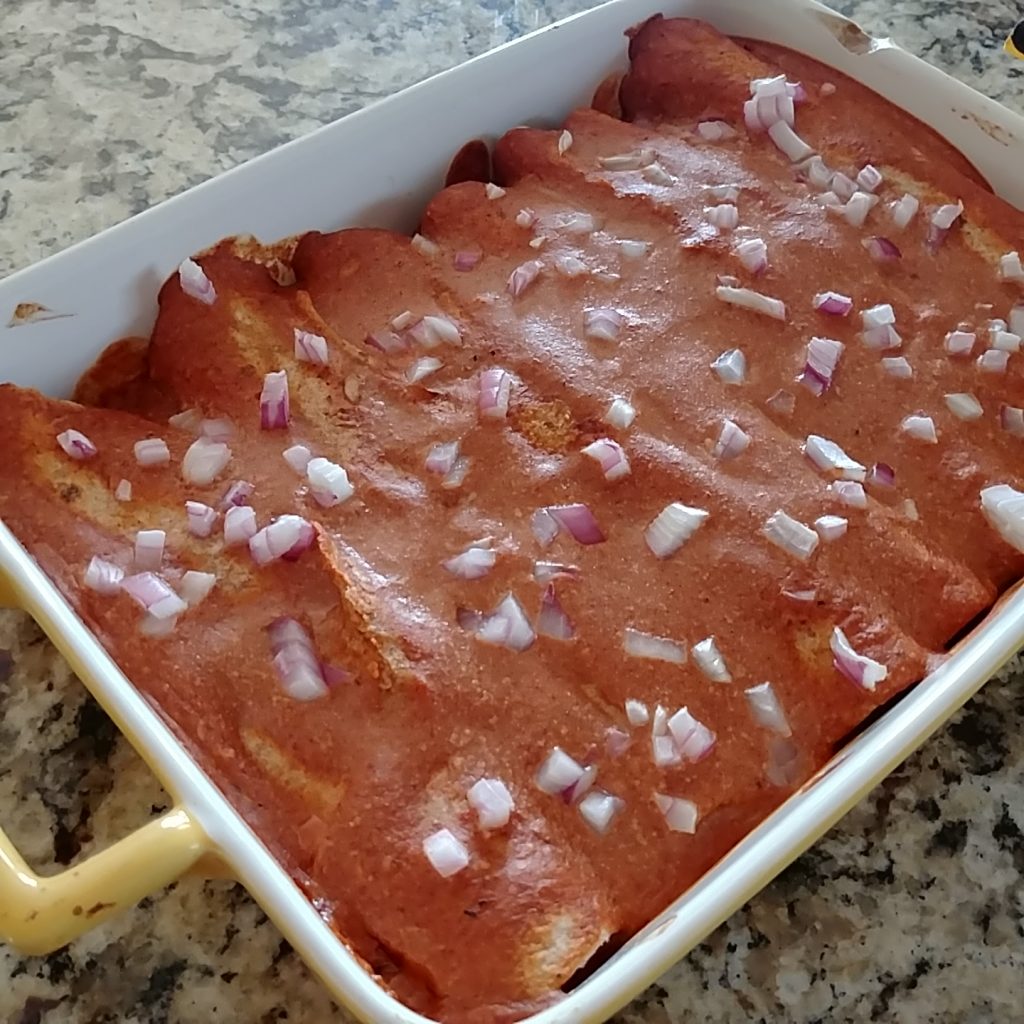 Vegan Chicken and Cream Cheese Enchiladas Bella Virtue / Eat